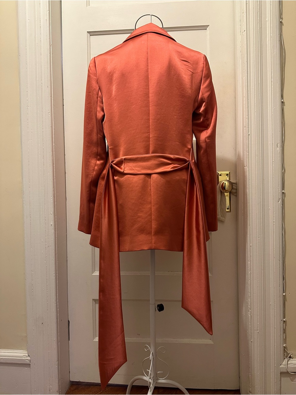 Express | Satin Coral Blazer Jacket | S - Picture 6 of 9